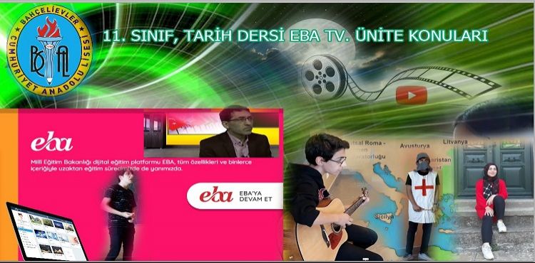 Eba Tv. Canlı -11. Sınıf Tarih Dersi Ünite Konularına Göre İşlenen Konular