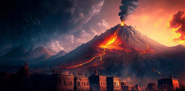 Vezüf Volkanı ve Pompei Şehrinin Helakı