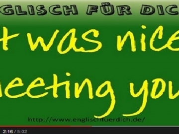 Englisch lernen Teil 24