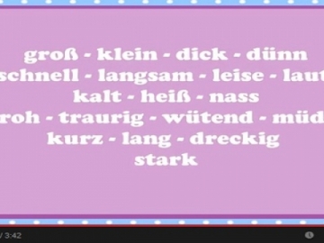 Lernen Adjektif