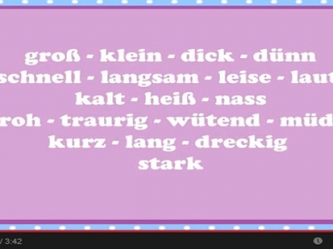 Lernen Adjektif