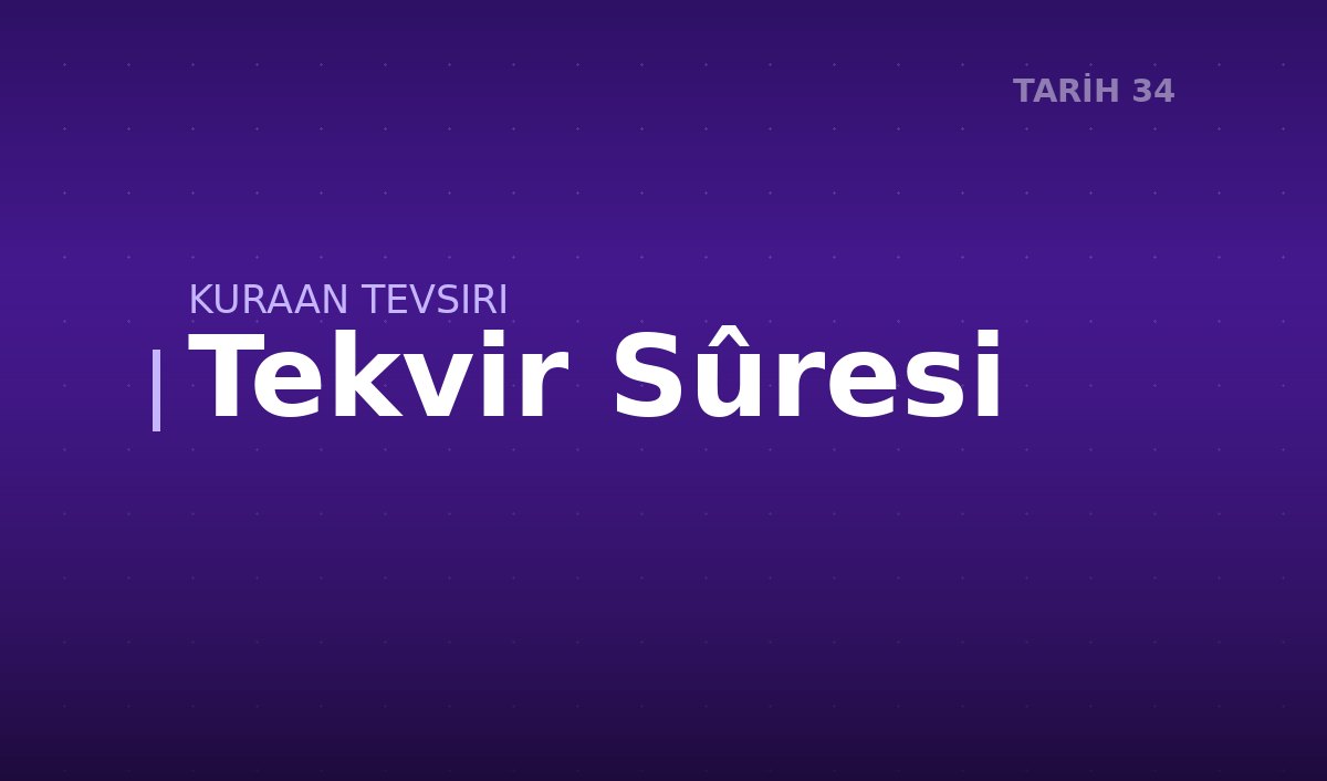 Tekvir Sûresi