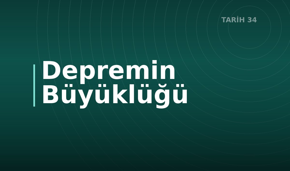 Depremin Büyüklüğü