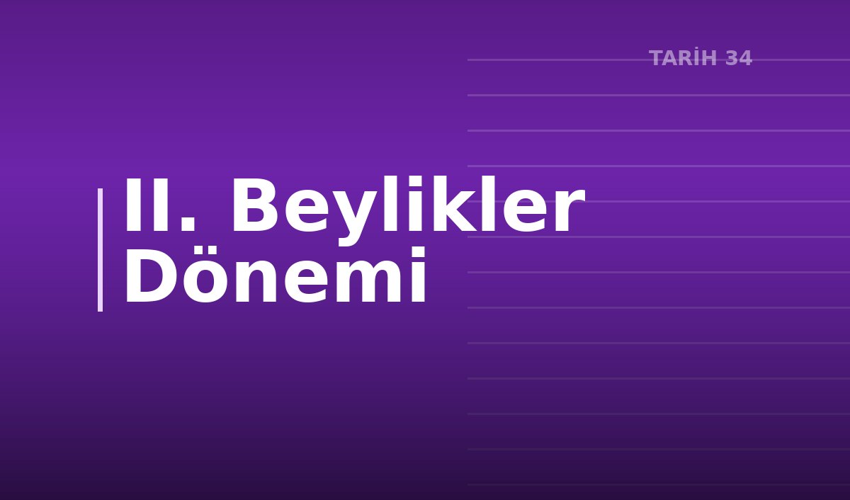 II. Beylikler Dönemi