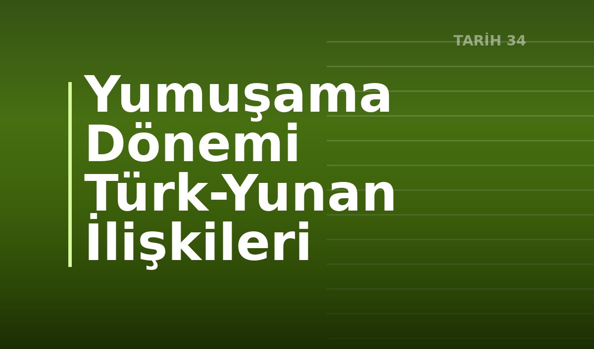 Yumuşama Dönemi Türk-Yunan İlişkileri