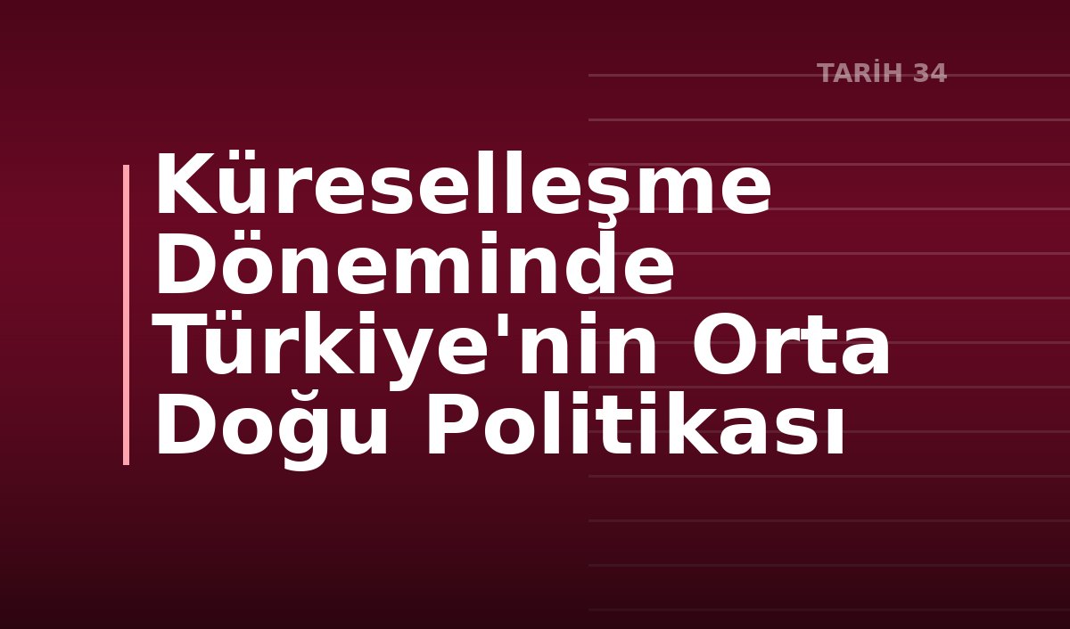 Küreselleşme Döneminde Türkiye'nin Orta Doğu Politikası
