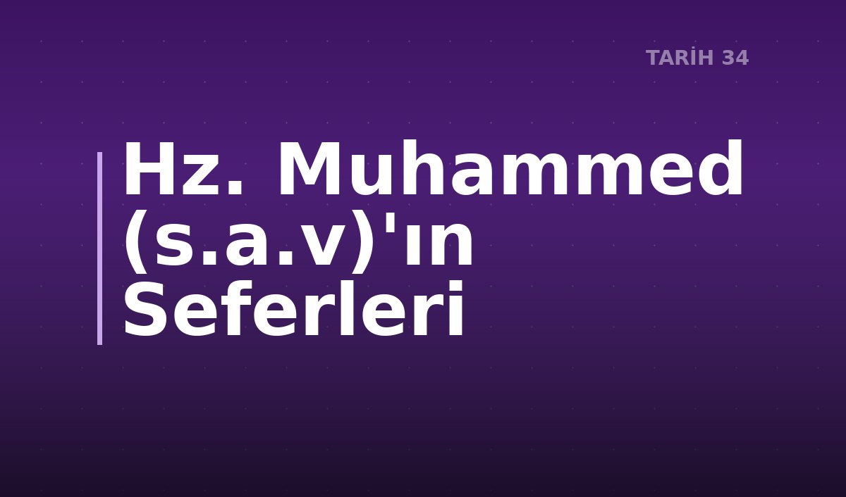 Hz. Muhammed (s.a.v)'ın Seferleri
