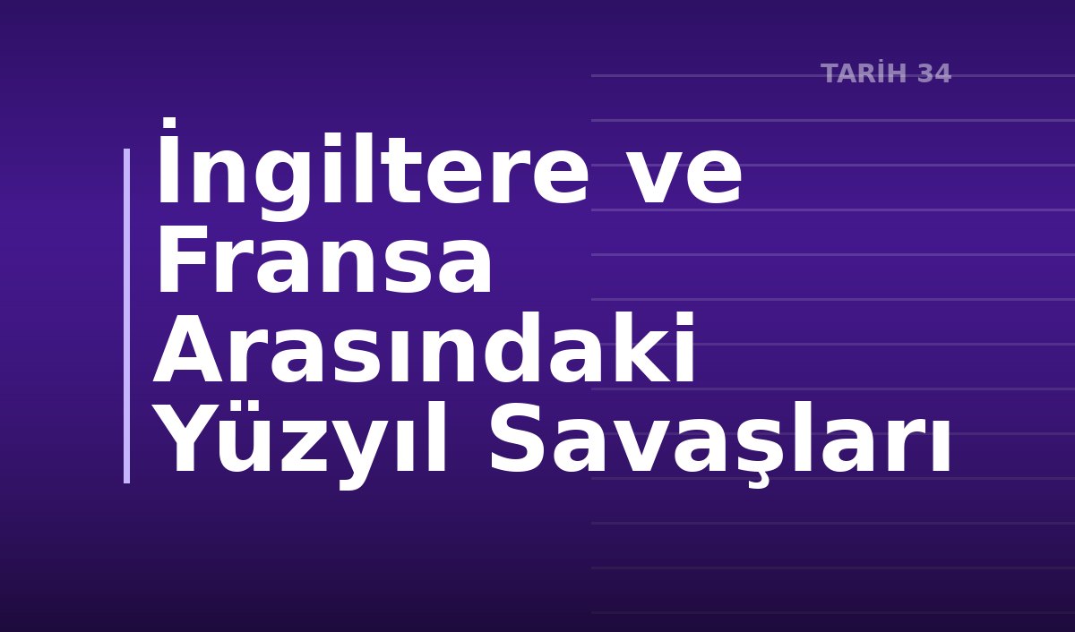 İngiltere ve Fransa Arasındaki Yüzyıl Savaşları