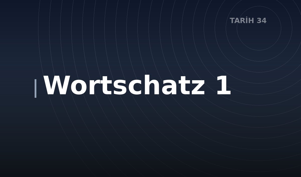 Wortschatz 1