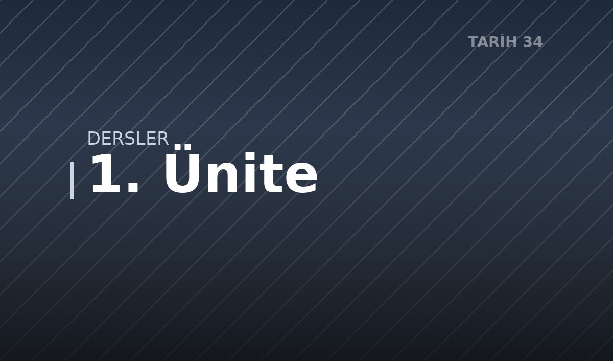 1. Ünite 