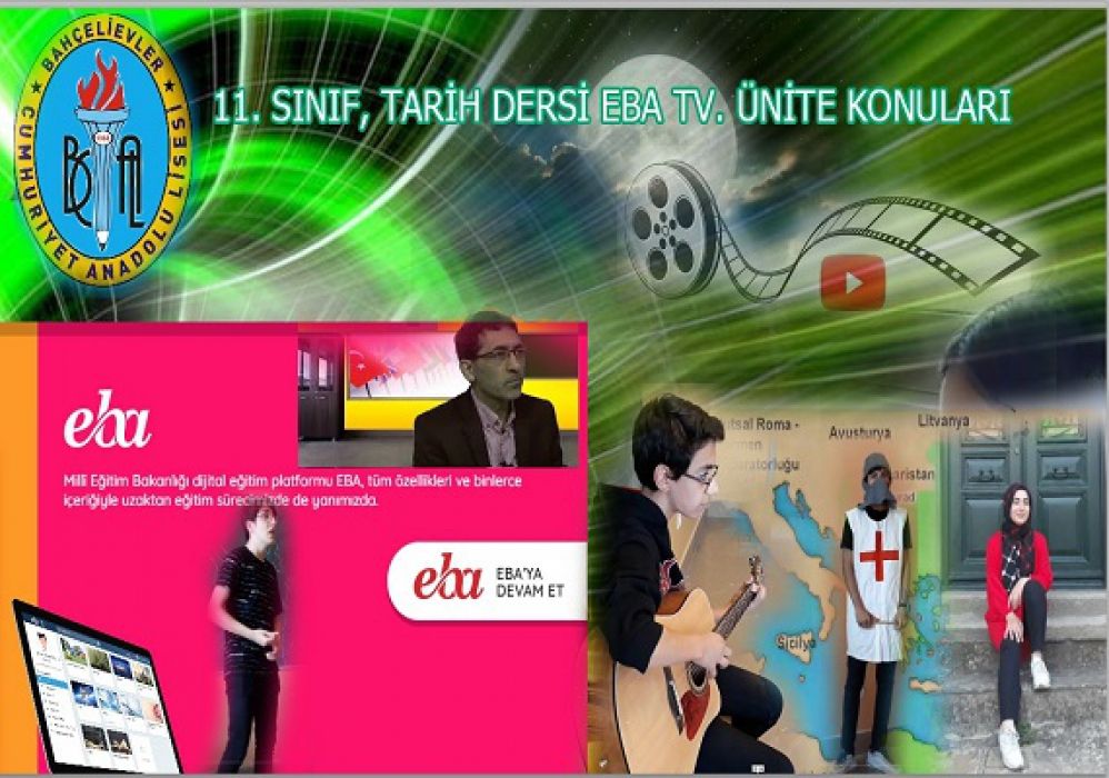Eba Tv. Canlı -11. Sınıf Tarih Dersi Ünite Konularına Göre İşlenen Konular