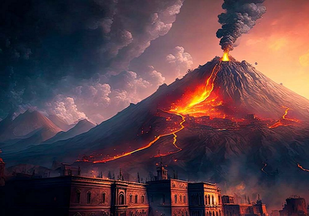 Vezüf Volkanı ve Pompei Şehrinin Helakı