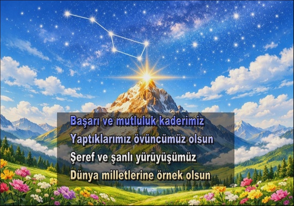 Başarımız Zirvelerde Parlayan Yıldız Olsun  