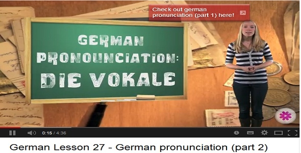 German Lesson 27 - German pronunciation (part 2) 